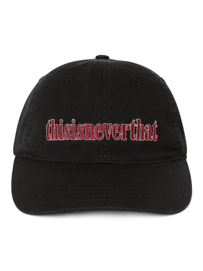 THIS IS NEVER THAT DOUBLE STITCH ONYX CAP-BLACK