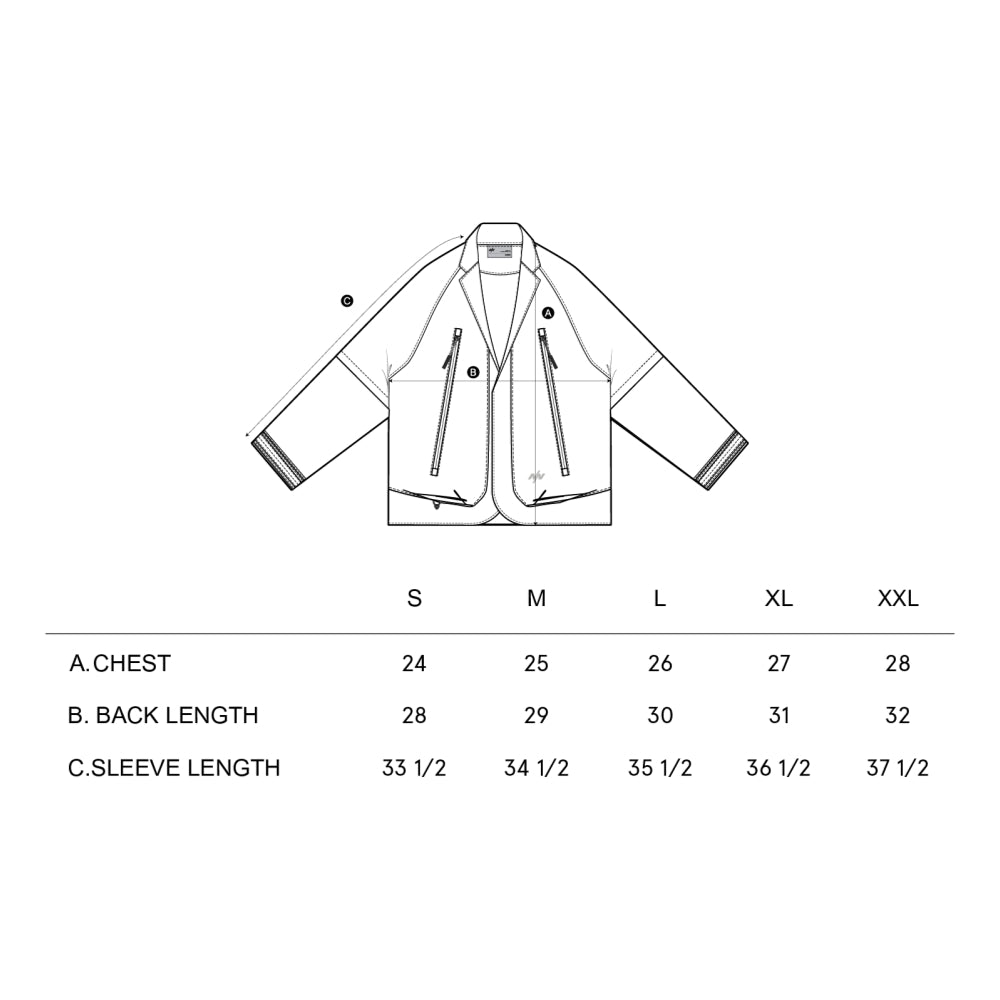 NINE POINT NINE DUO FUNCTIONAL BLAZER-GREY