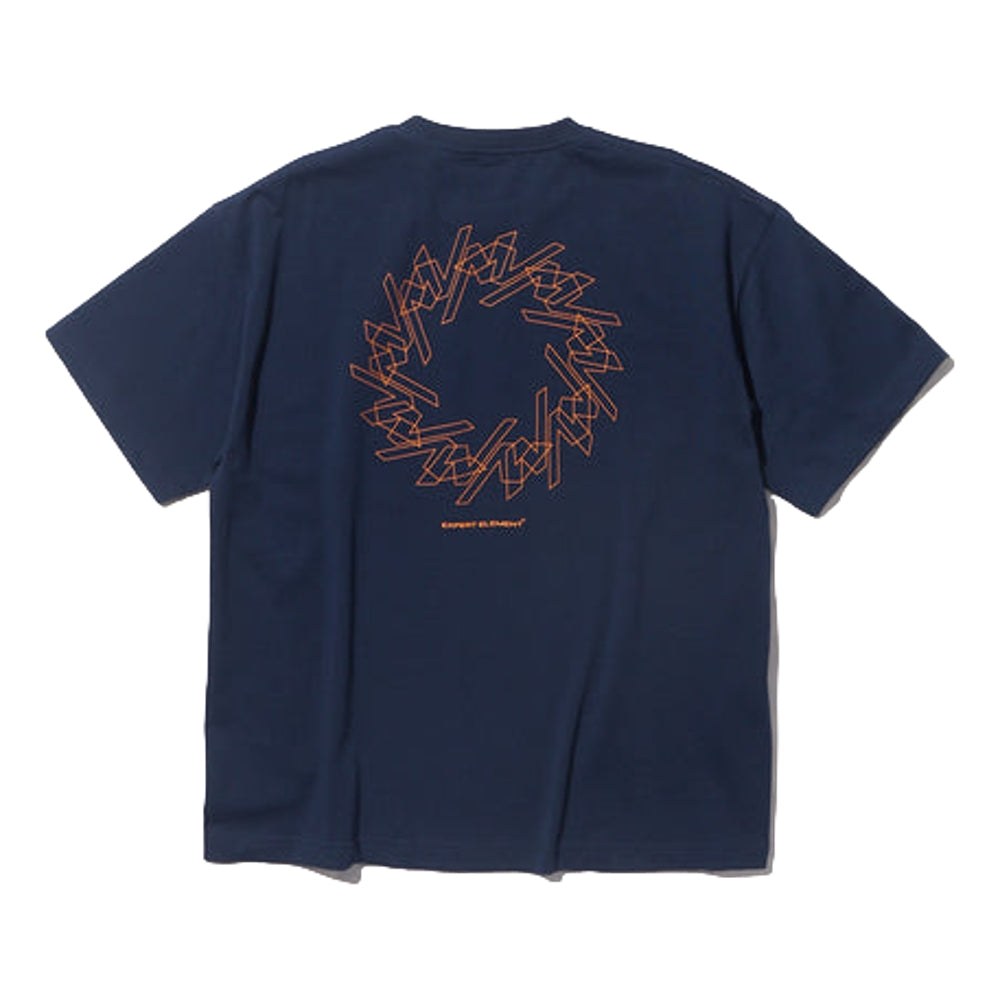 NINE POINT NINE DUO GRAPHIC S/S TEE-NAVY