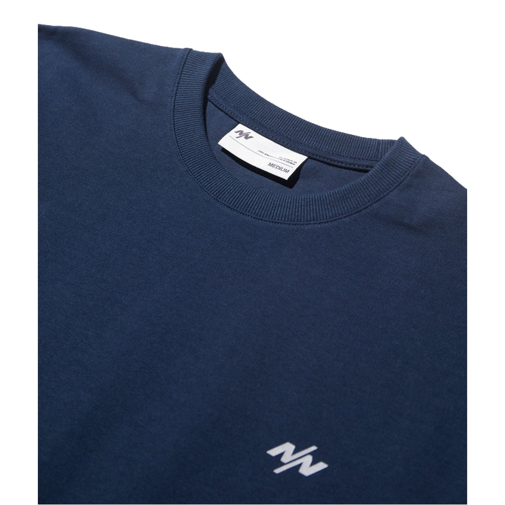 NINE POINT NINE DUO GRAPHIC S/S TEE-NAVY