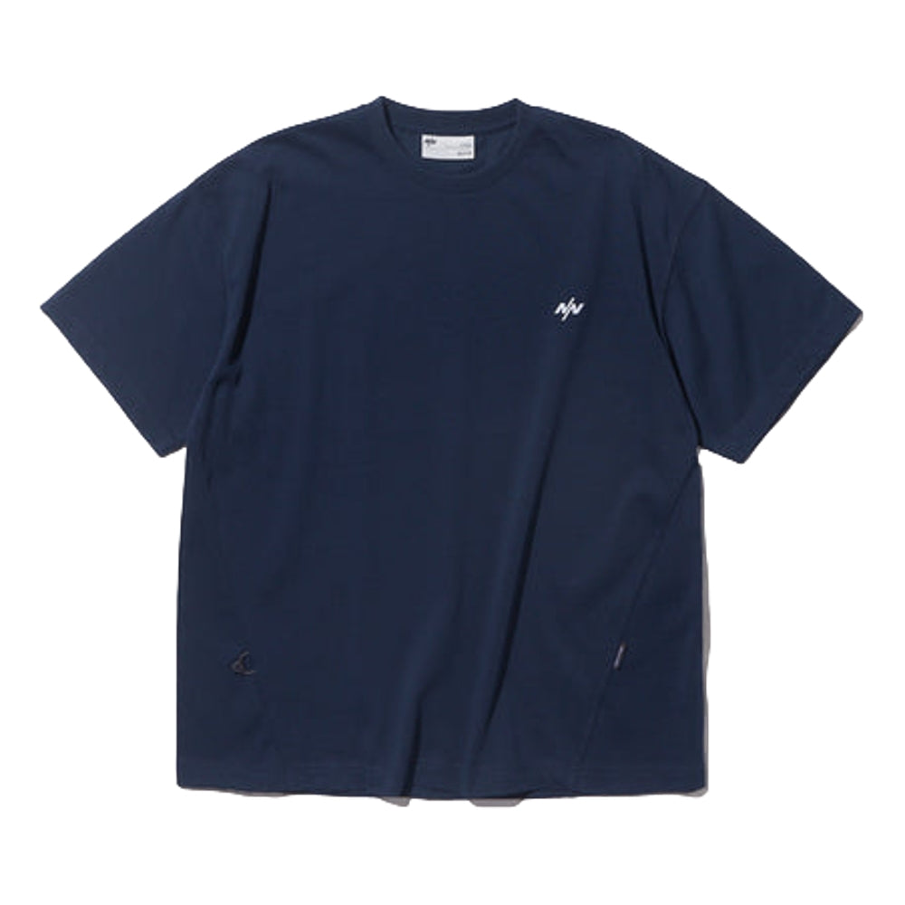 NINE POINT NINE DUO GRAPHIC S/S TEE-NAVY