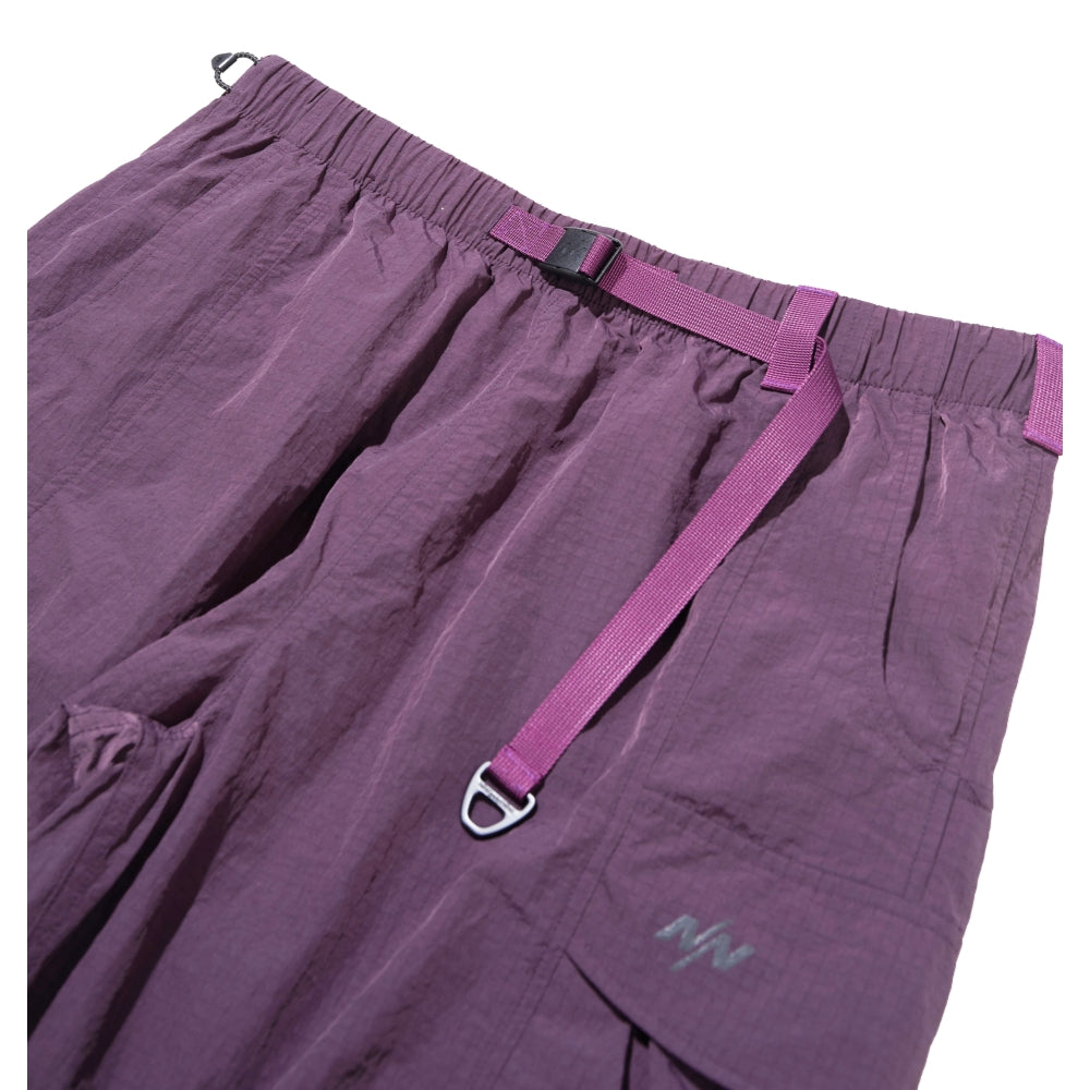 NINE POINT NINE ELEMENT 3D POCKET RIPSTOP SHORTS-PURPLE