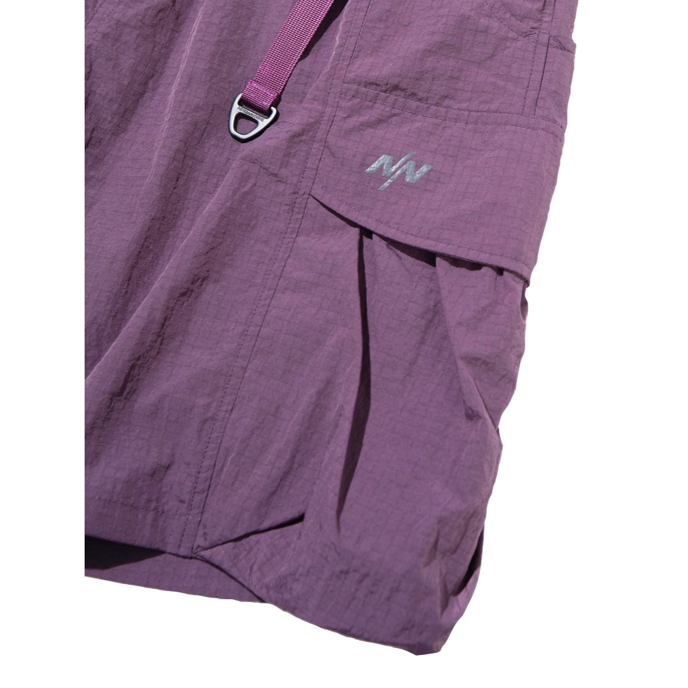 NINE POINT NINE ELEMENT 3D POCKET RIPSTOP SHORTS-PURPLE