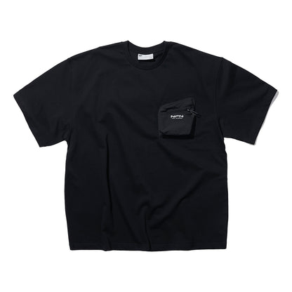 NINE POINT NINE ELEMENT 3D POCKET TEE-BLACK