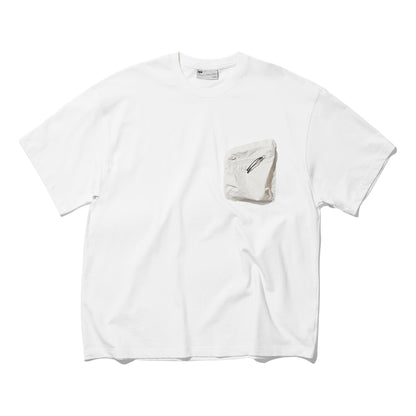 NINE POINT NINE ELEMENT 3D POCKET TEE-OFF WHITE