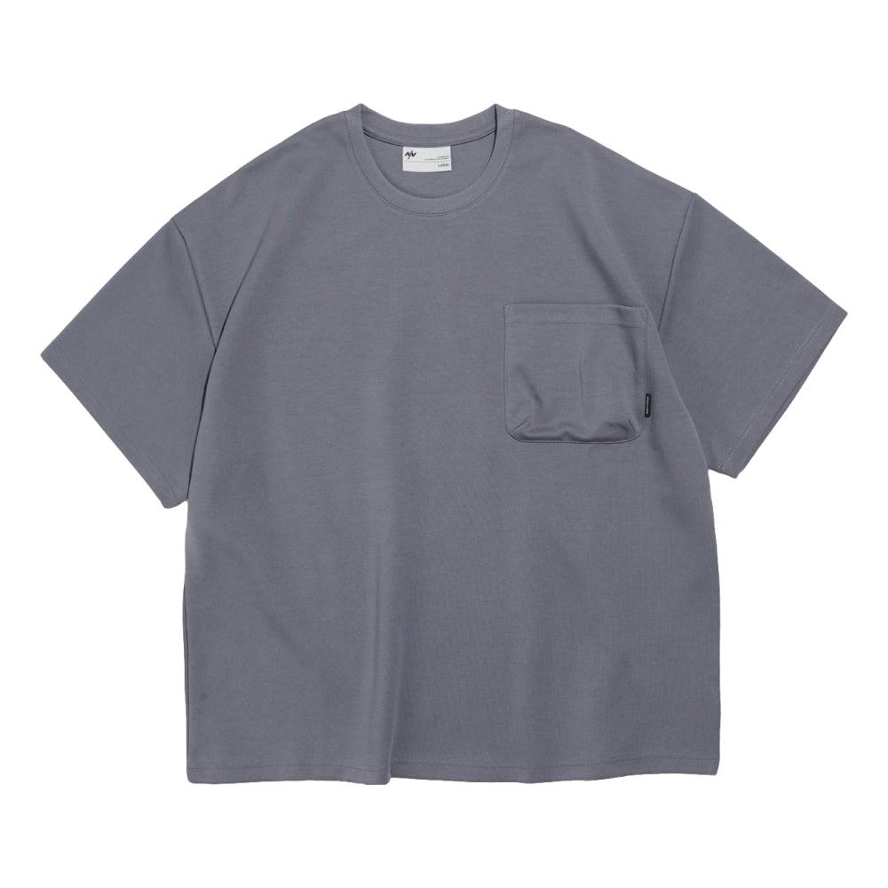 NINE POINT NINE ELEMENT 3D POCKET S/S TEE-GREY