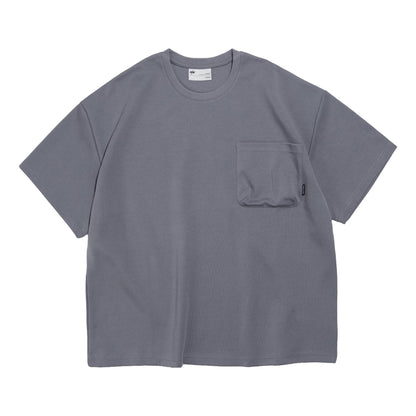 NINE POINT NINE ELEMENT 3D POCKET S/S TEE-GREY