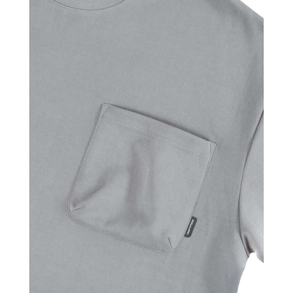 NINE POINT NINE ELEMENT 3D POCKET S/S TEE-GREY