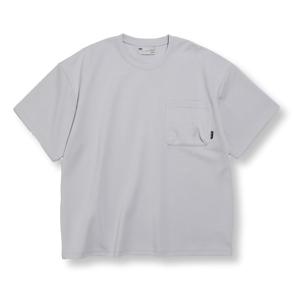 NINE POINT NINE ELEMENT 3D POCKET S/S TEE-LIGHT GREY