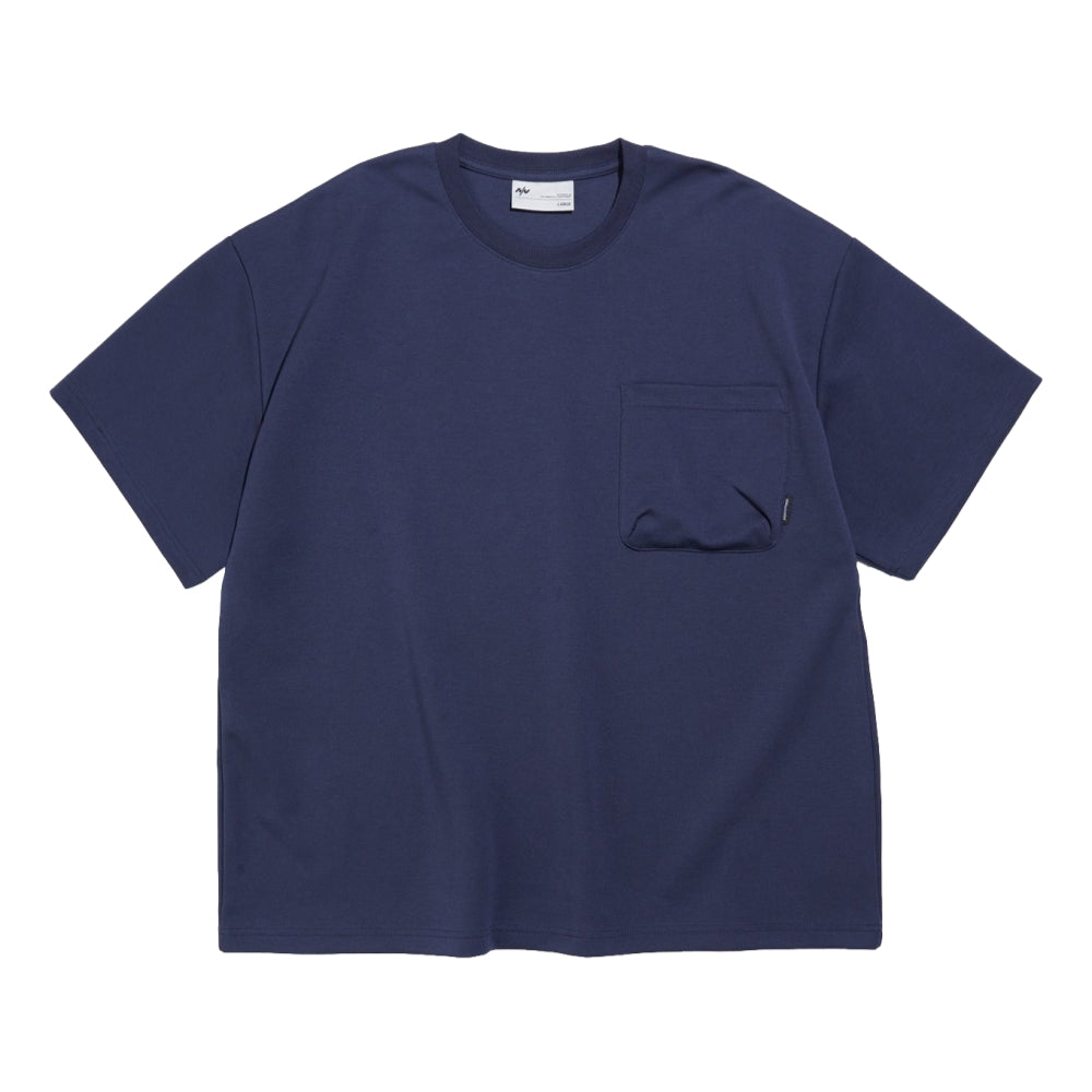 NINE POINT NINE ELEMENT 3D POCKET S/S TEE-NAVY