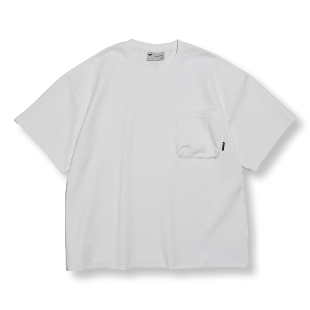 NINE POINT NINE ELEMENT 3D POCKET S/S TEE-WHITE