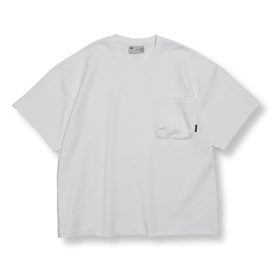 NINE POINT NINE ELEMENT 3D POCKET S/S TEE-WHITE