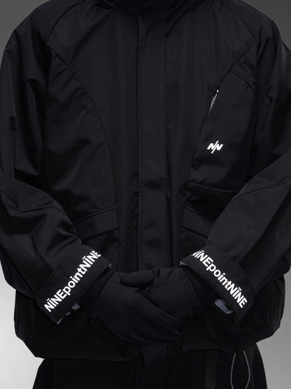 NINE POINT NINE ELEMENT 3L SHELL PARKA-BROWN