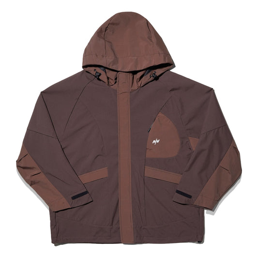NINE POINT NINE ELEMENT 3L SHELL PARKA-BROWN