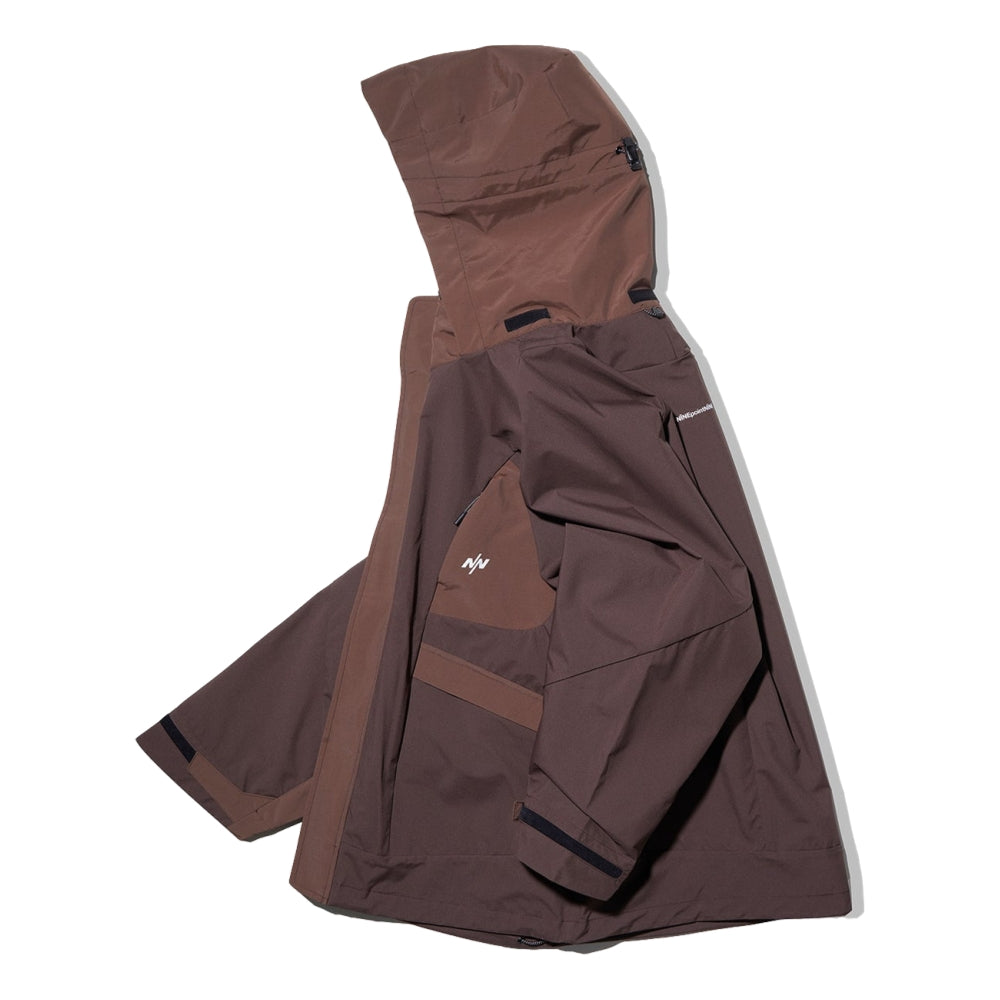 NINE POINT NINE ELEMENT 3L SHELL PARKA-BROWN