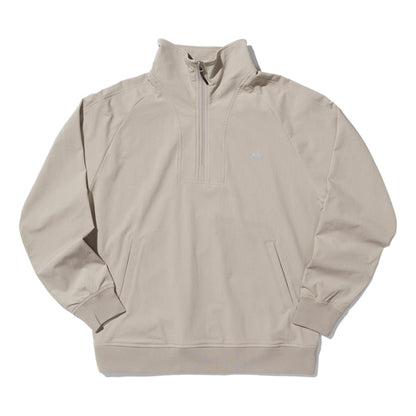 NINE POINT NINE ELEMENT HALF ZIP PULLOVER-LIGHT GREY