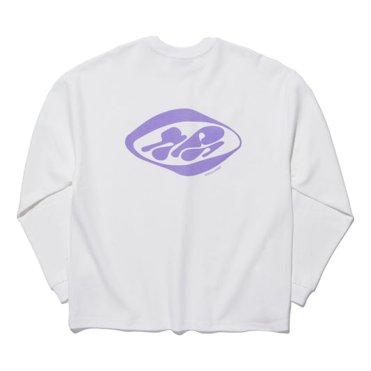 NINE POINT NINE ELEMENT L/S GRAPHIC TEE - NPN WAVE-WHITE