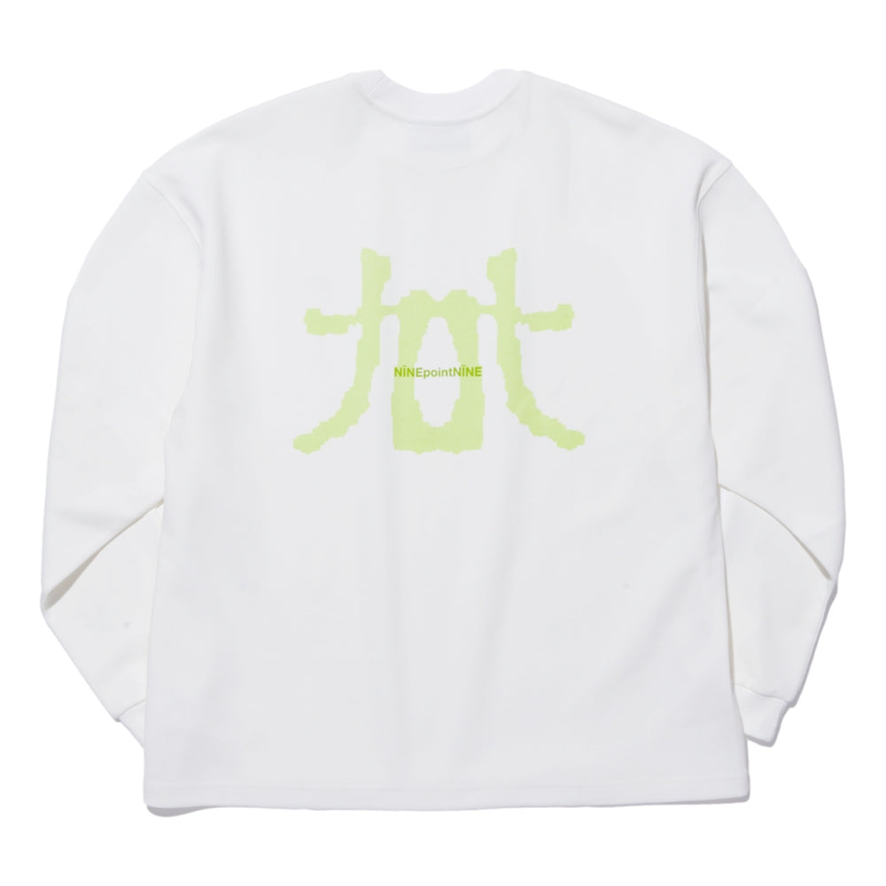 NINE POINT NINE ELEMENT L/S GRAPHIC TEE - NINE.NINE-WHITE