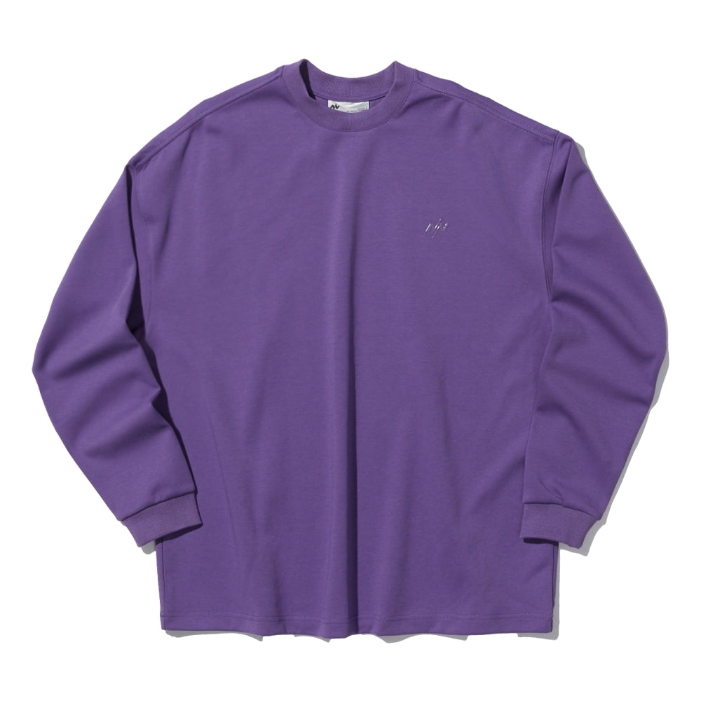 NINE POINT NINE ELEMENT L/S GRAPHIC TEE - NPN WORLD-PURPLE