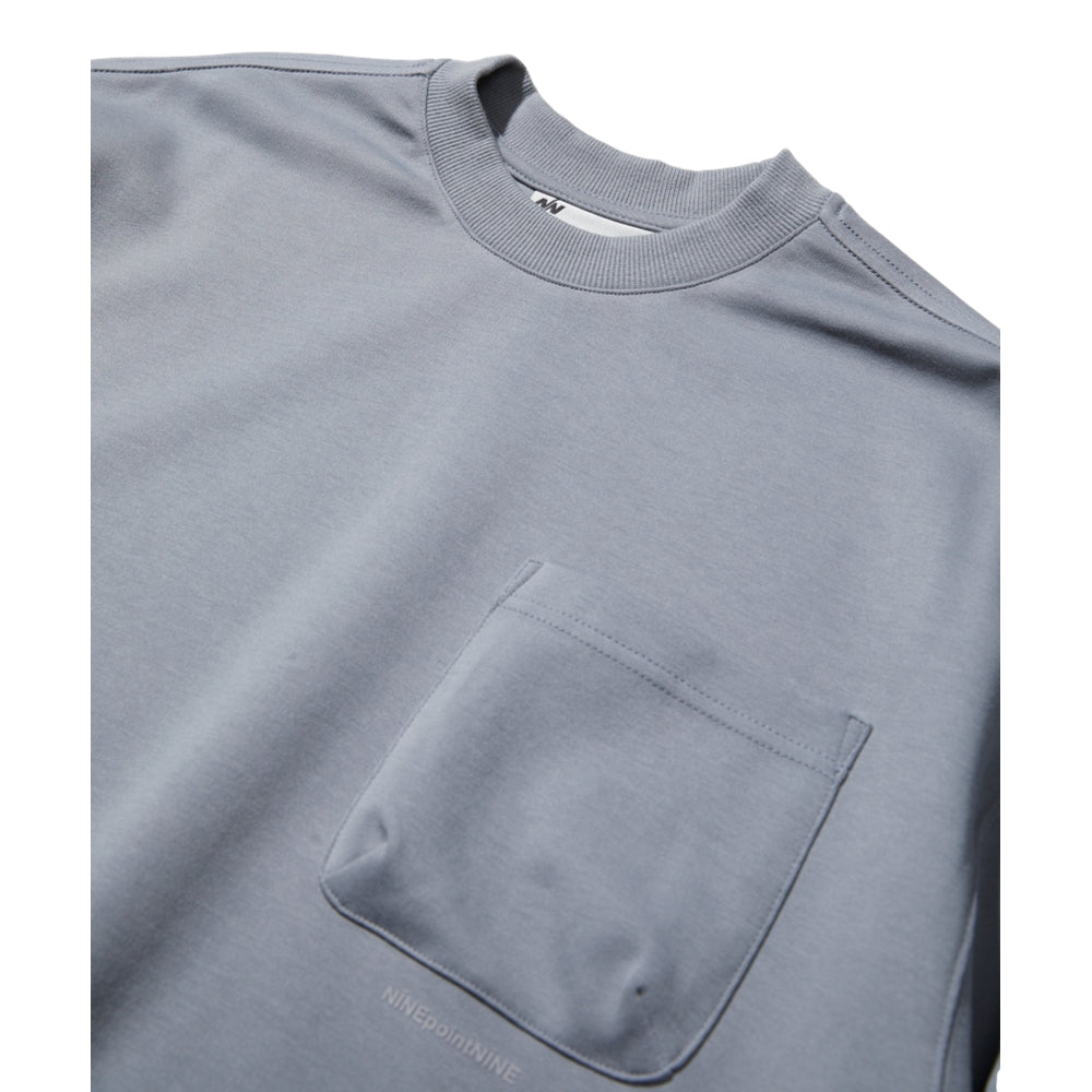 NINE POINT NINE ELEMENT POCKET  L/S TEE-BLACK