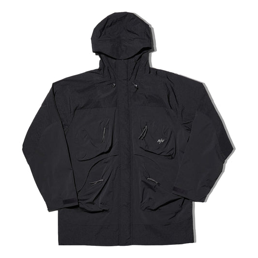 NINE POINT NINE ELEMENT POCKET PARKA JACKET-BLACK