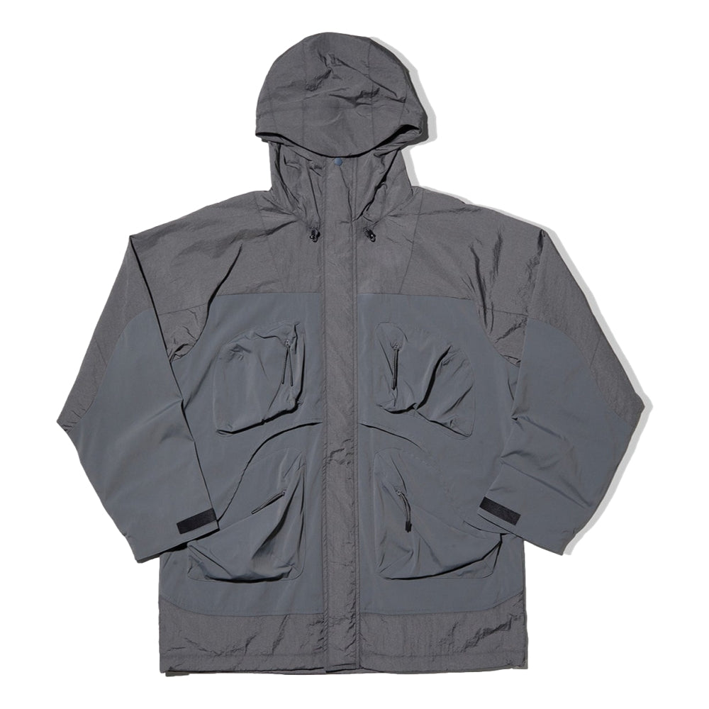 NINE POINT NINE ELEMENT POCKET PARKA JACKET-GREY