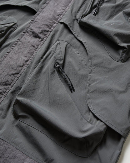 NINE POINT NINE ELEMENT POCKET PARKA JACKET-GREY