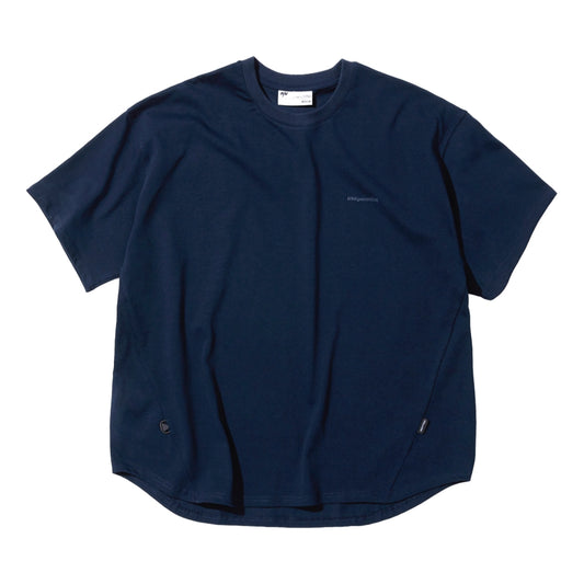 NINE POINT NINE ELEMENT BASE LOGO S/S ROUND TEE-NAVY