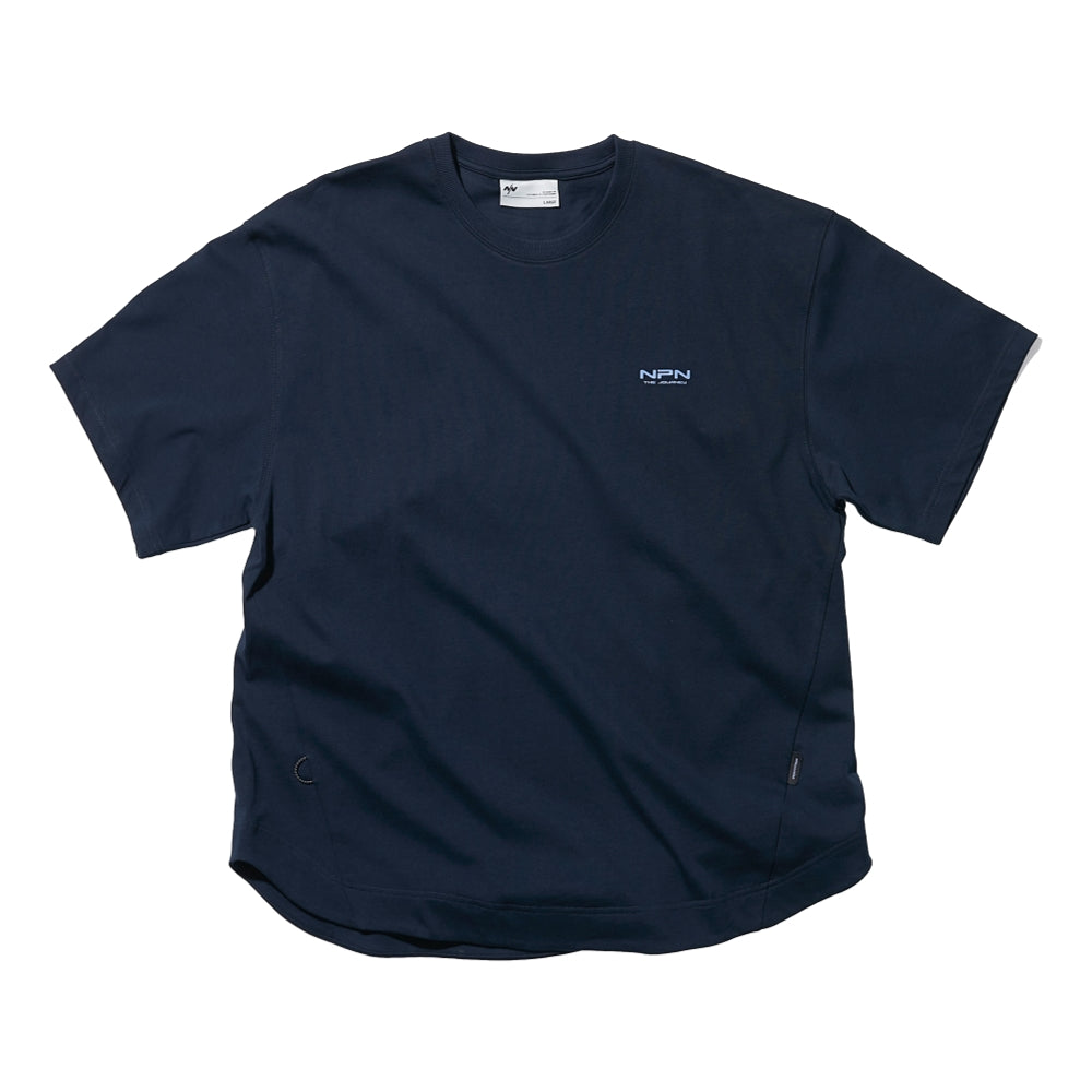 NINE POINT NINE ELEMENT ROUND TEE-NAVY
