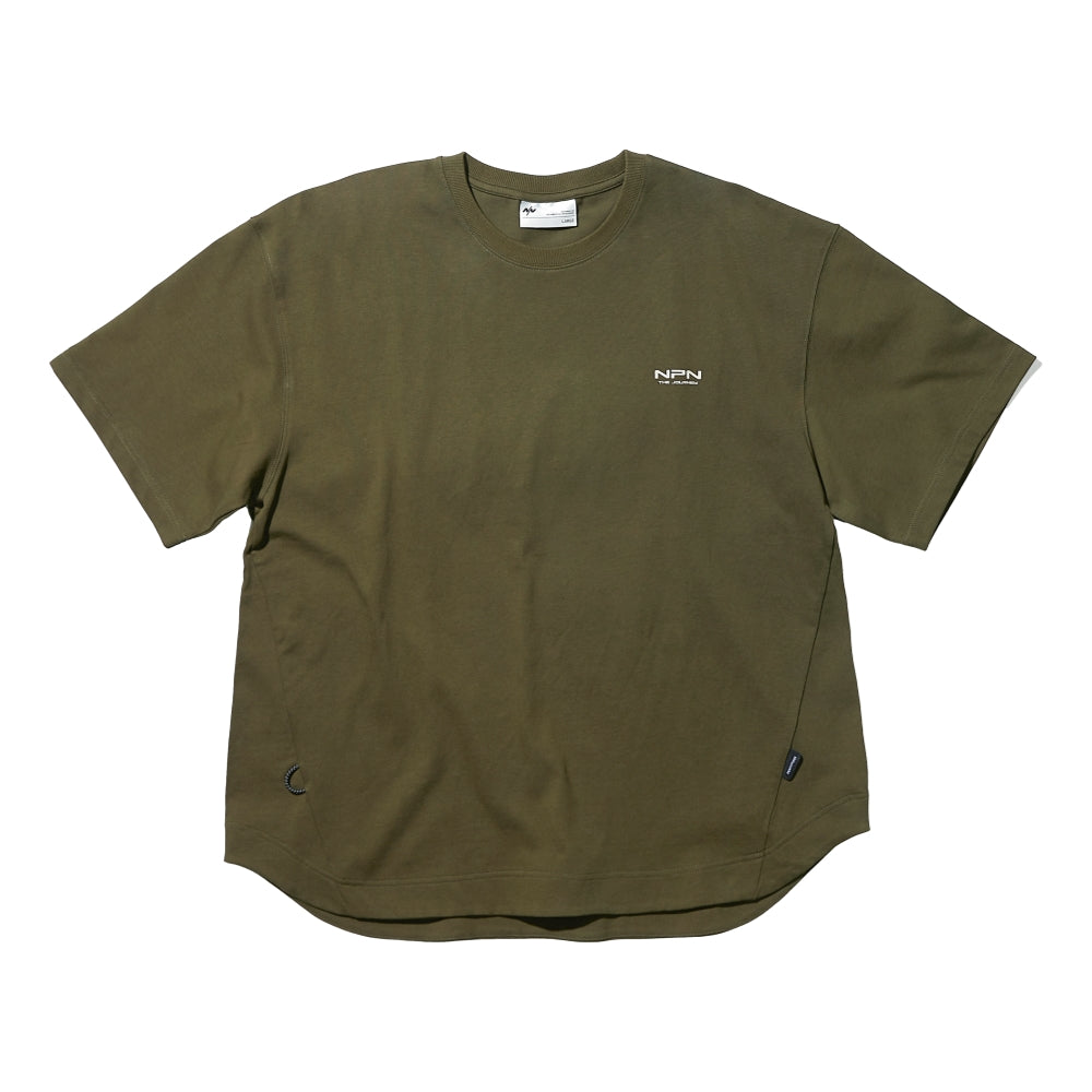 NINE POINT NINE ELEMENT ROUND TEE-OLIVE