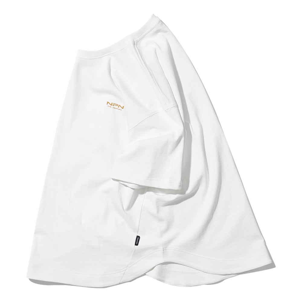 NINE POINT NINE ELEMENT ROUND TEE-OFF WHITE