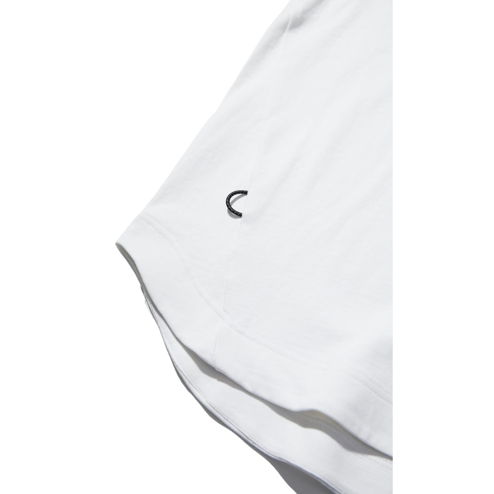 NINE POINT NINE ELEMENT ROUND TEE-OFF WHITE