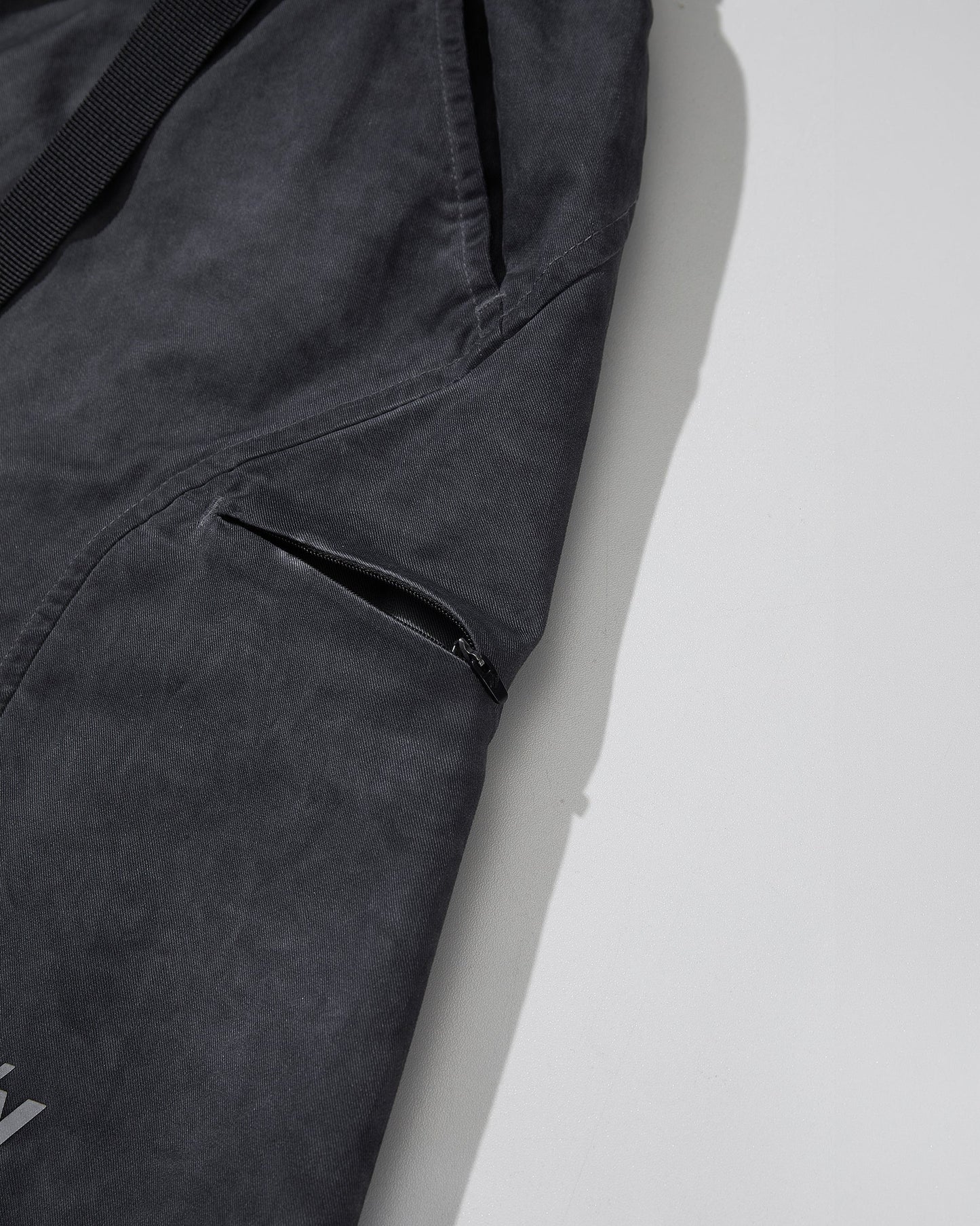 NINE POINT NINE ELEMENT SIDE POCKET ARC PANTS-WASH GREY