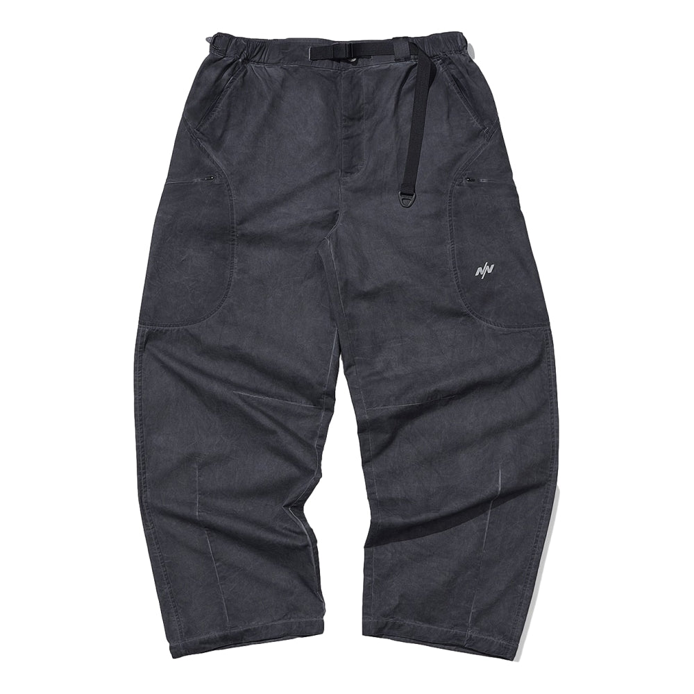 NINE POINT NINE ELEMENT SIDE POCKET ARC PANTS-WASH GREY