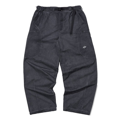 NINE POINT NINE ELEMENT SIDE POCKET ARC PANTS-WASH GREY