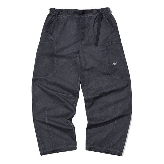 NINE POINT NINE ELEMENT SIDE POCKET ARC PANTS-WASH GREY