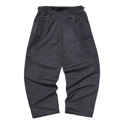 NINE POINT NINE ELEMENT SIDE POCKET ARC PANTS-WASH GREY