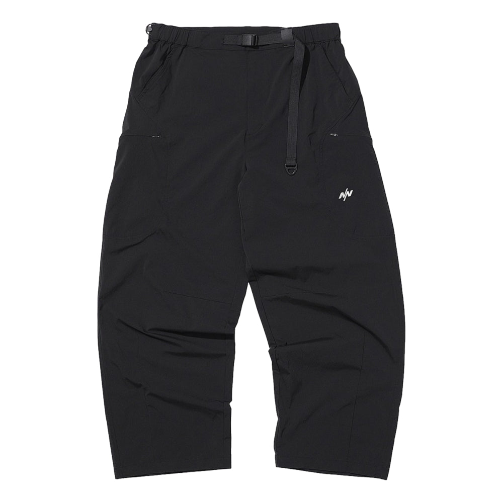 NINE POINT NINE ELEMENT SIDE POCKET ARC PANTS-BLACK