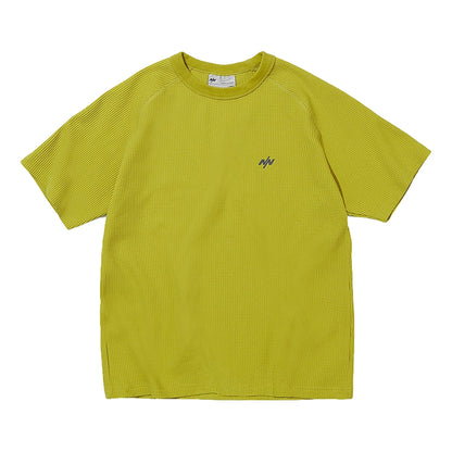 NINE POINT NINE ELEMENT SOLOTEX WAFFLE TEE-FLUORESCENT YELLOW