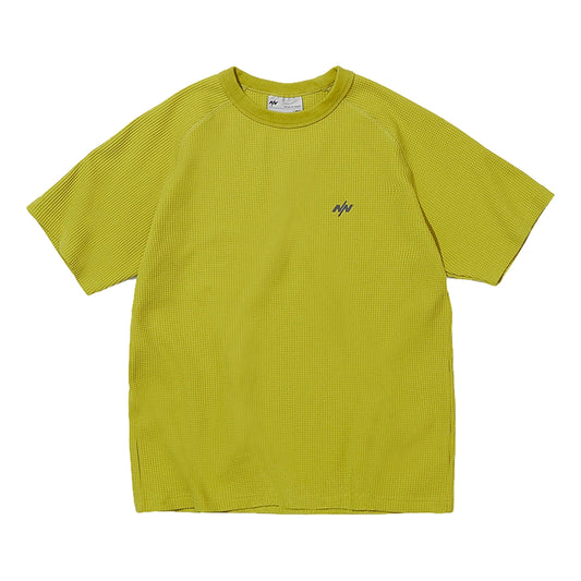 NINE POINT NINE ELEMENT SOLOTEX WAFFLE TEE-FLUORESCENT YELLOW