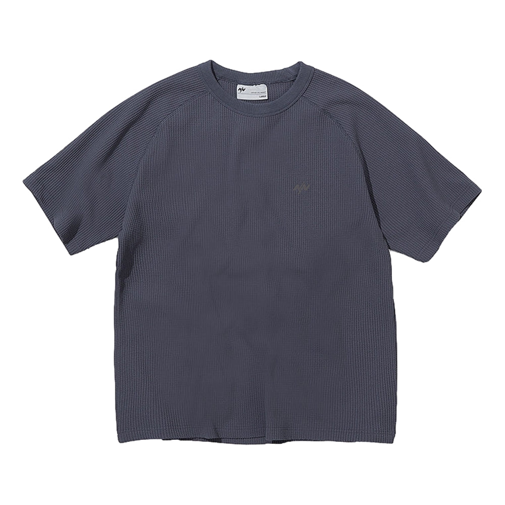 NINE POINT NINE ELEMENT SOLOTEX WAFFLE TEE-GREY