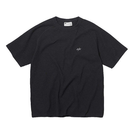NINE POINT NINE ELEMENT SOLOTEX WAFFLE TEE-BLACK
