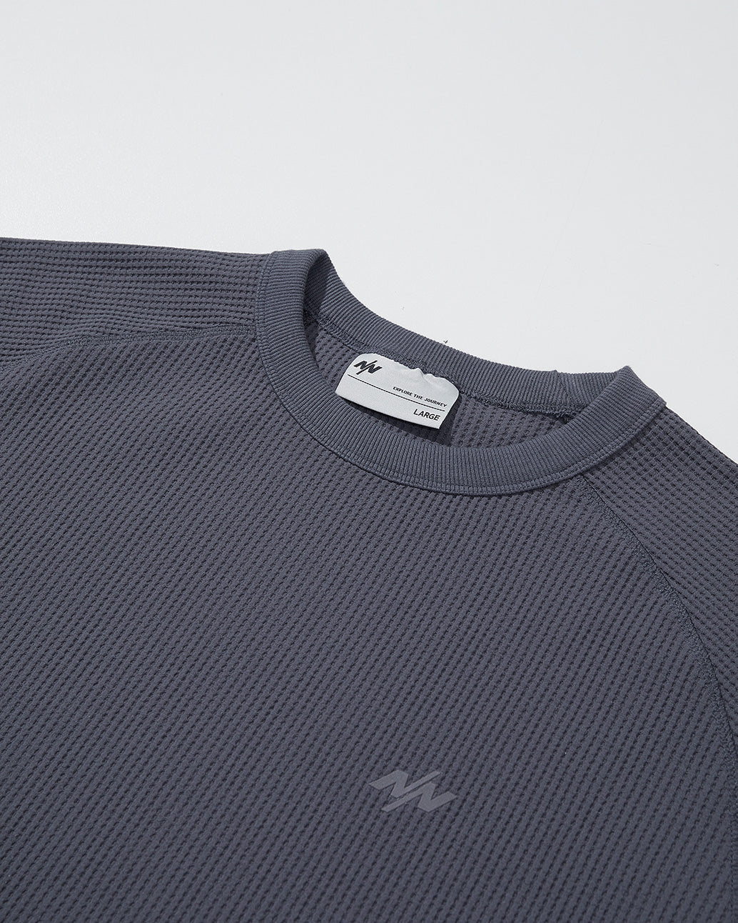 NINE POINT NINE ELEMENT SOLOTEX WAFFLE TEE-GREY