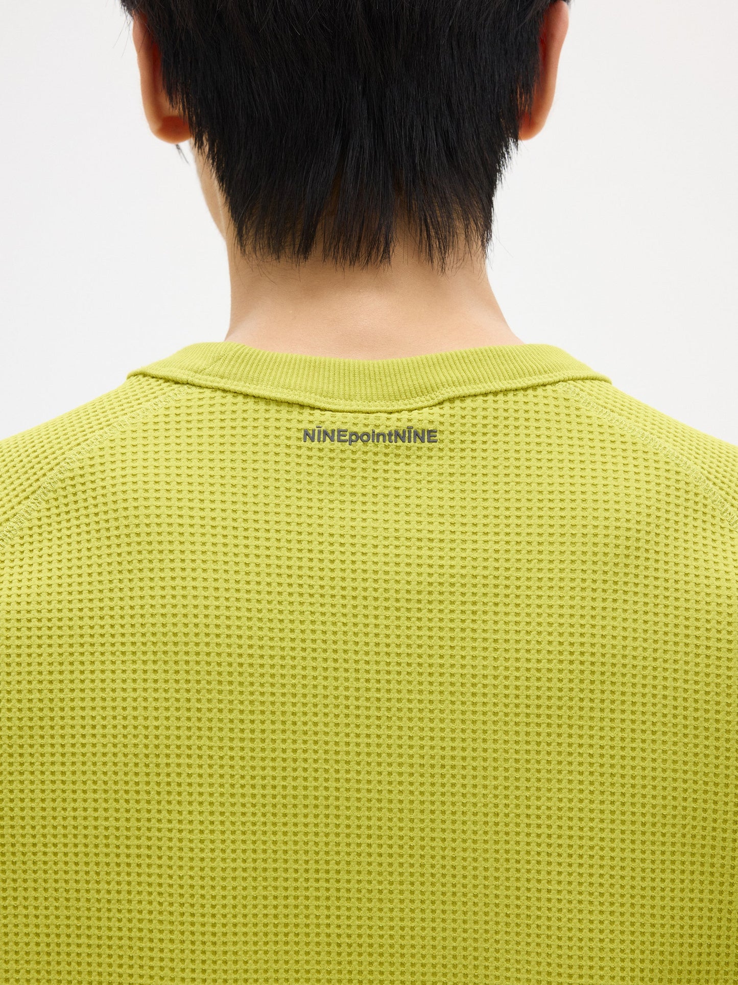NINE POINT NINE ELEMENT SOLOTEX WAFFLE TEE-BLACK