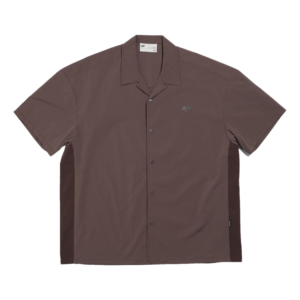 NINE POINT NINE ELEMENT TECH SHIRT-BROWN