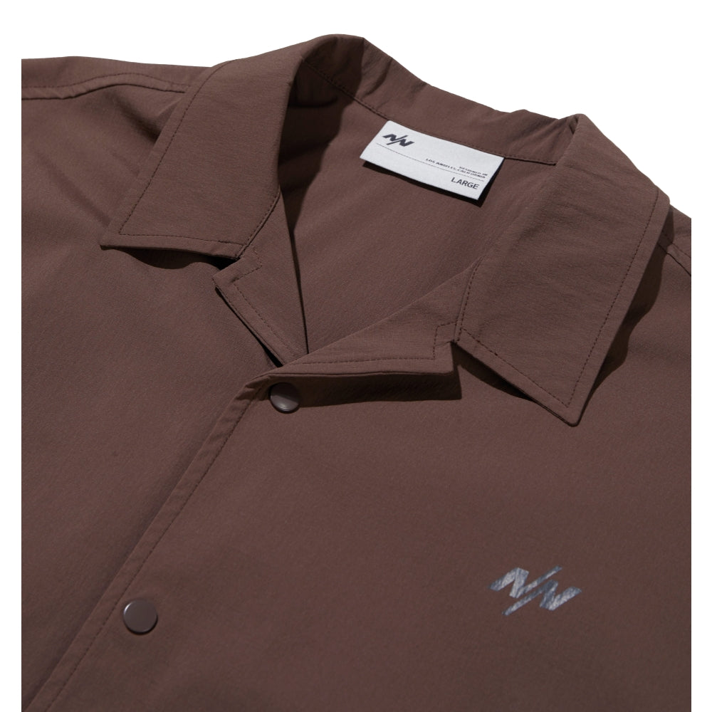 NINE POINT NINE ELEMENT TECH SHIRT-BROWN