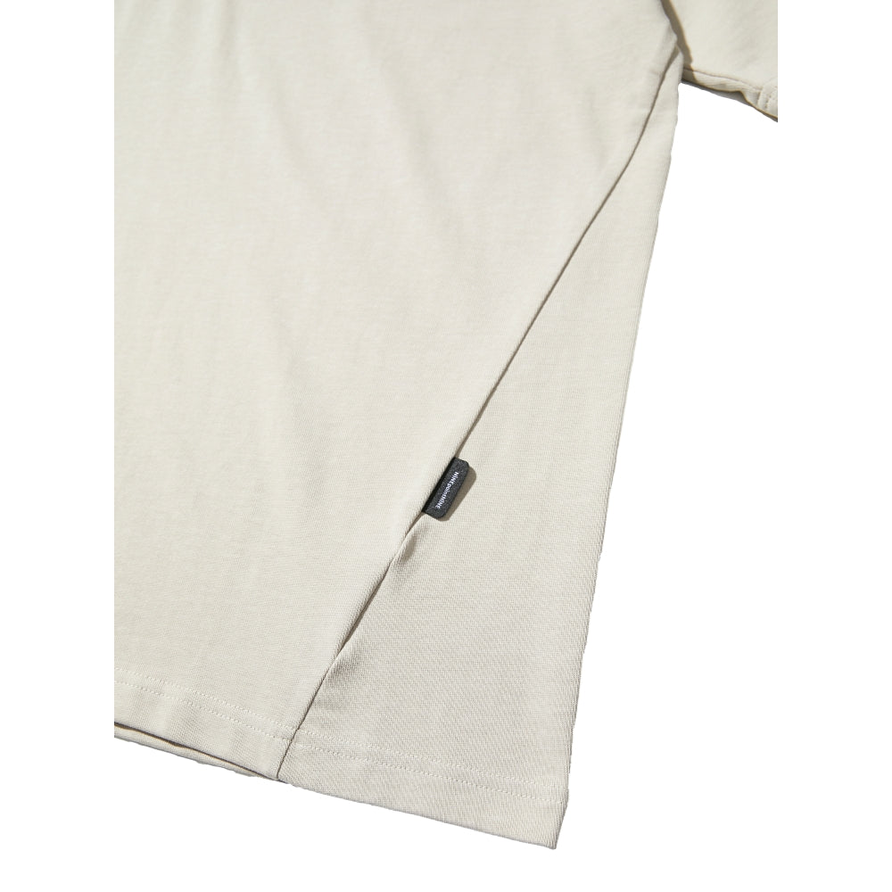 NINE POINT NINE ELEMENT TEE-LIGHT BEIGE