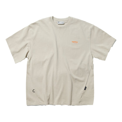 NINE POINT NINE ELEMENT TEE-LIGHT BEIGE