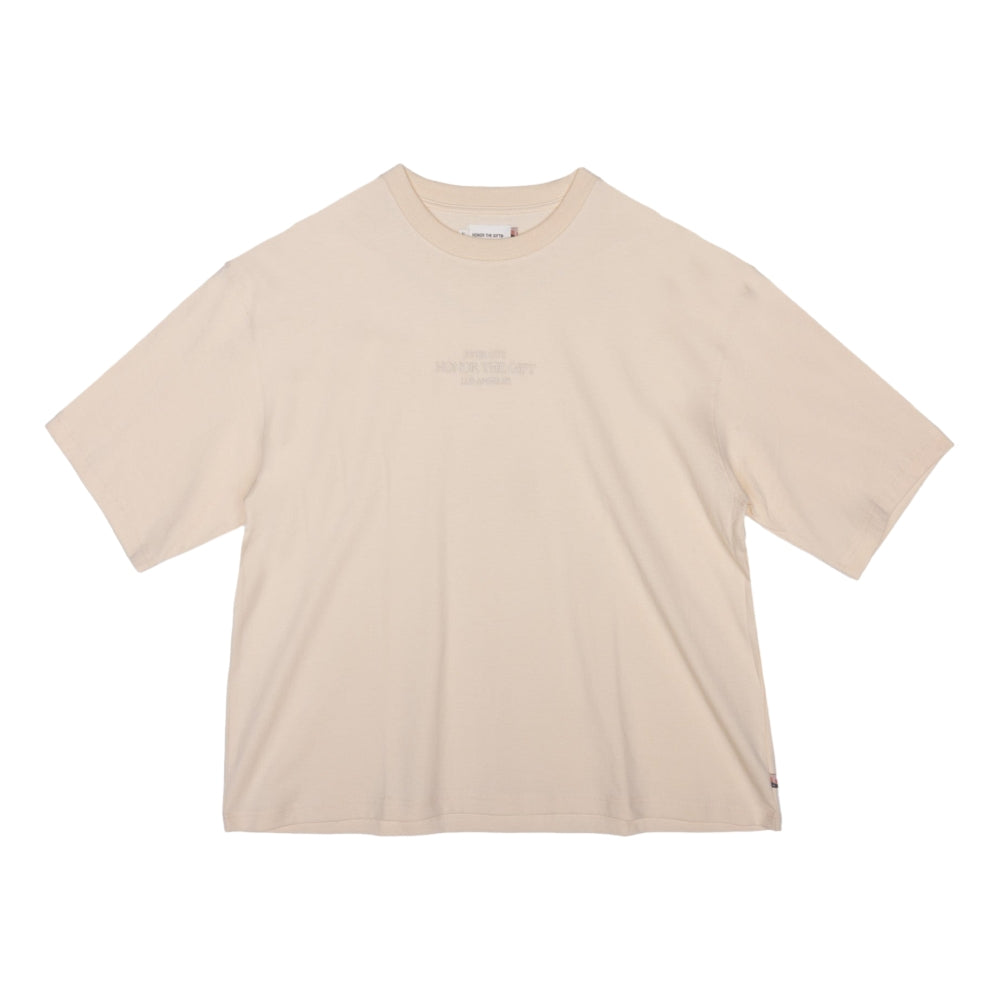 HONOR THE GIFT EMBROIDERY BOX TEE-WHITE