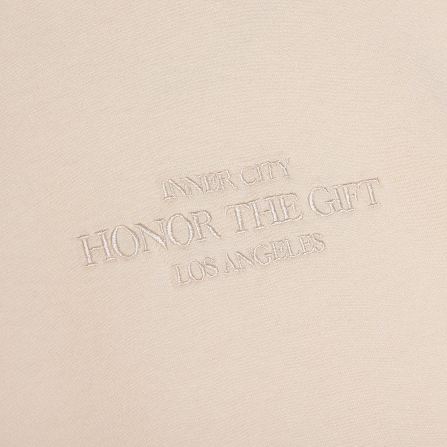 HONOR THE GIFT EMBROIDERY BOX TEE-WHITE